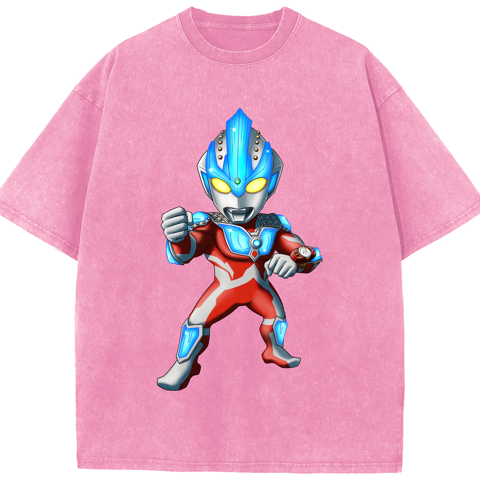（画像用） ウルトラマン Ultraman 綿100% ヴィンテージ風 半袖Tシャツ（フロントプリント）